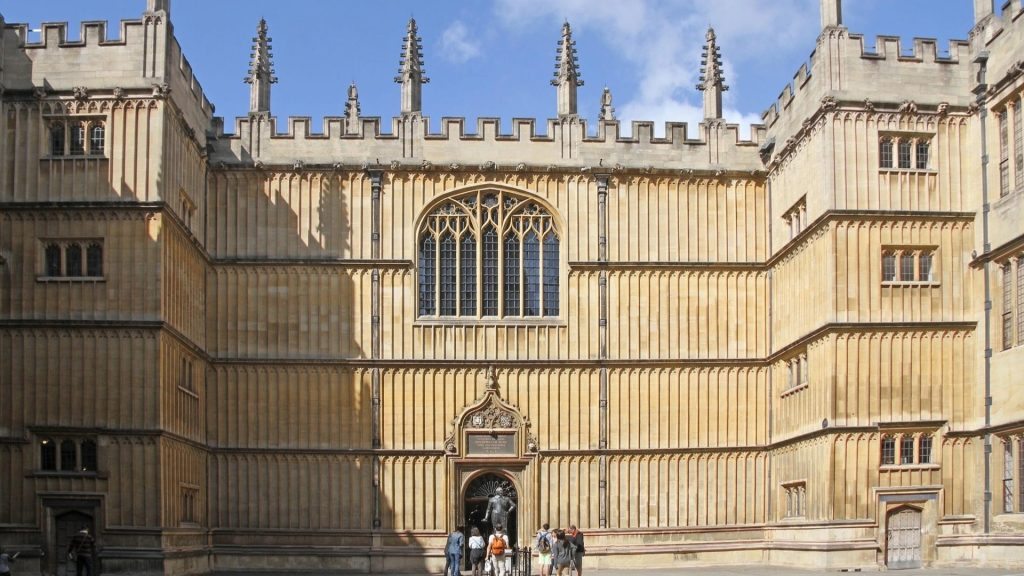Quiet grandeur in the Bodleian’s historic courtyard, where knowledge echoes.